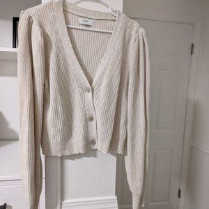 Crop Knit Cream Cardigan